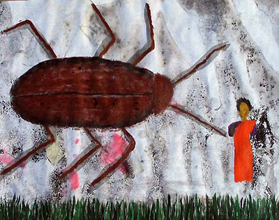 Oh India - Mixed Media on Paper