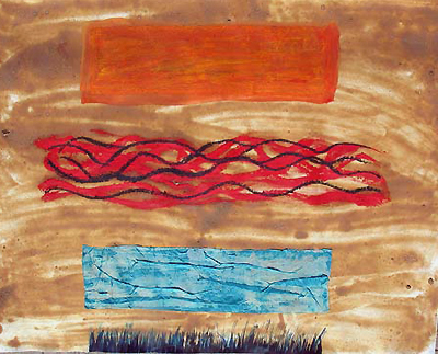 Oh India - Mixed Media on Paper