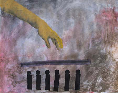 Oh India - Mixed Media on Paper